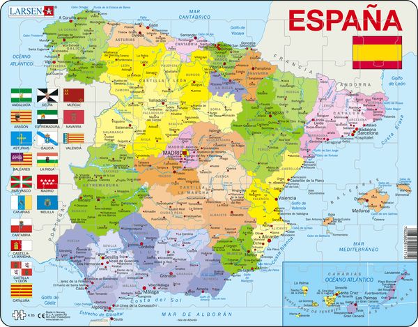 map of spain in spanish map of spain in spanish